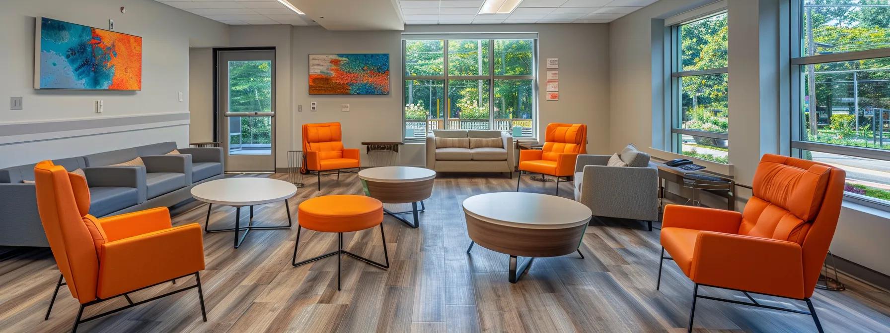 a modern and inviting addiction treatment center in massachusetts features bright, spacious interiors with contemporary furnishings, designed to foster a supportive environment for individuals making informed choices about their recovery options. a modern and inviting addiction treatment center in massachusetts features bright, spacious interiors with contemporary furnishings, designed to foster a supportive environment for individuals making informed choices about their recovery options.